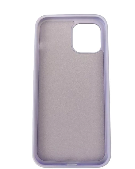 iPhone 12 Pro Max ile Uyumlu Cappy Silikon Kılıf Lila - 2