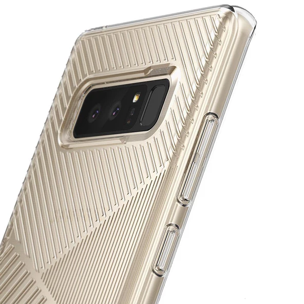 Ringke Bevel Galaxy Note 8 ile Uyumlu KIlıf Crystal Clear - Resim 2