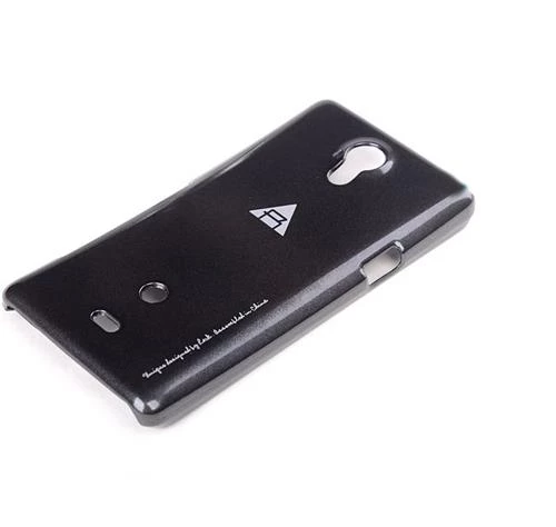 Xperia T LT30p ile Uyumlu Rock Slim Kauçuk Kılıf Siyah - 1