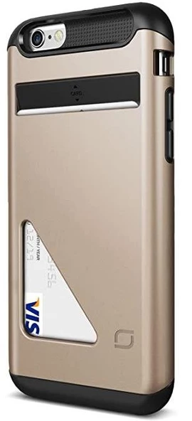 Lific iPhone 6/6s ile Uyumlu Mighty Card Defense Gold - 1