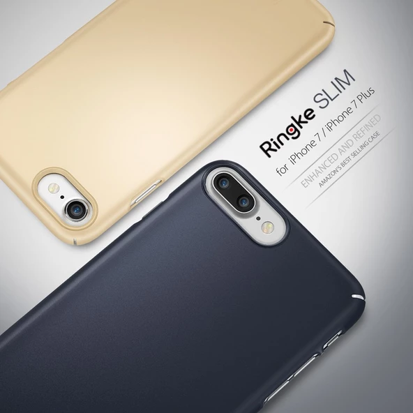 Ringke Slim iPhone 7/8 Plus ile Uyumlu KIlıf Rose Gold İnce Şık Tasarım - 4