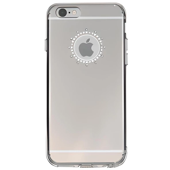Ringke Noble Mirror iPhone 6s/ 6 ile Uyumlu Taşlı ve Aynalı Kılıf Silver - 1