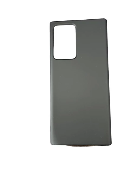 Galaxy Note 20 Ultra ile Uyumlu Cappy Silikon Kılıf Siyah ürün görseli 1