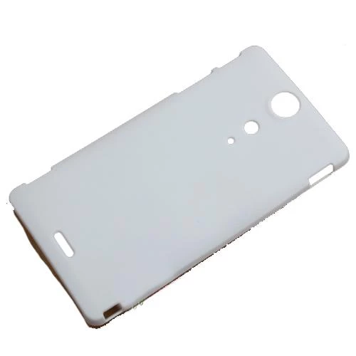 Xperia TX LT29i ile Uyumlu Sert Kauçuk Kılıf Beyaz - Resim 3