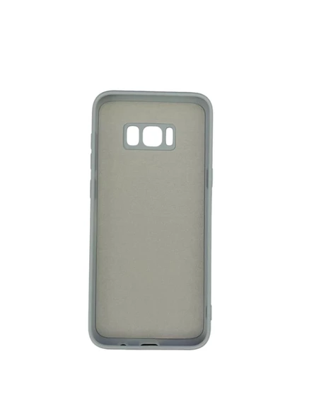 Galaxy S8 Plus ile Uyumlu Cappy Silikon Kılıf Gri - Resim 2