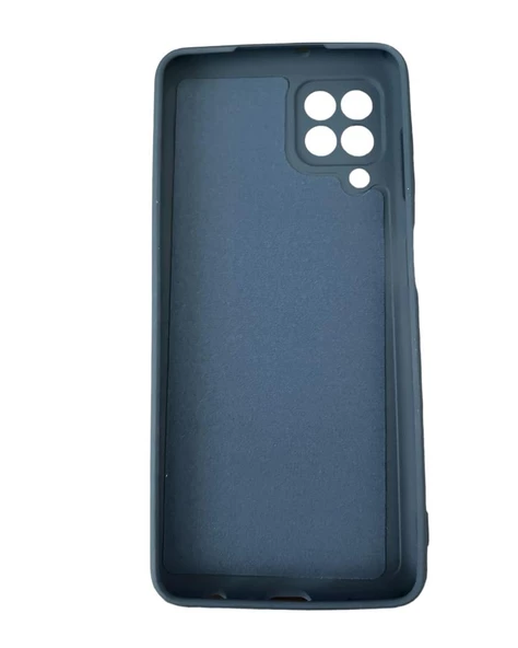 Galaxy A22 ile Uyumlu Cappy Silikon Kılıf Lacivert - Resim 2