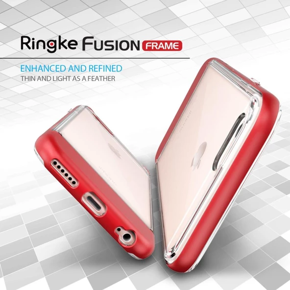 Ringke Frame iPhone 6s/ 6 ile Uyumlu Çerçeveli Bumper Kılıf Fire Red - 4