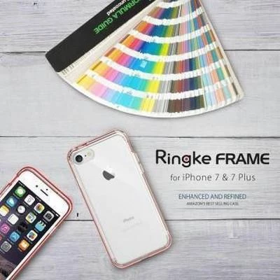Ringke Frame İphone 7 Plus ile Uyumlu Çerçeveli Bumper Kılıf Sf Black - 2