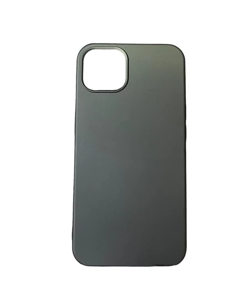 iPhone 13 Pro Max ile Uyumlu Cappy Silikon Kılıf Siyah - 1