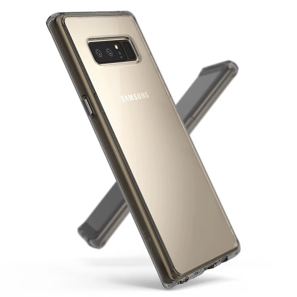 Ringke Fusion Galaxy Note 8 ile Uyumlu KIlıf Smoke Black - 2
