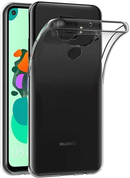 Mate 30 Lite ile Uyumlu Şeffaf Silikon Kılıf - 1