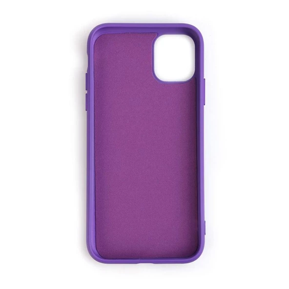 iPhone 11 ile Uyumlu Cappy Silikon Kılıf Mor - 2