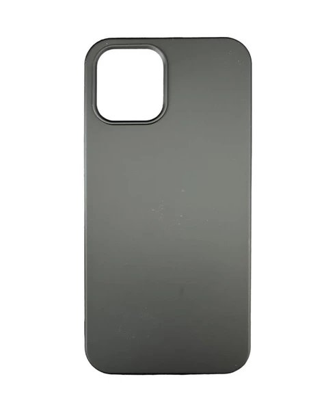 iPhone 12 Pro Max ile Uyumlu Cappy Silikon Kılıf Siyah - 1