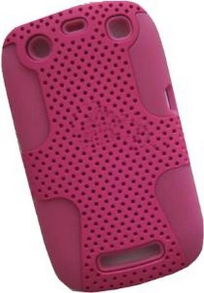 BlackBerry 9360 ile Uyumlu Curve Termo Plastik Silikon Kılıf Pembe Renk - 1