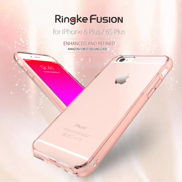 Ringke Fusion iPhone 6s Plus/ 6 Plus ile Uyumlu KIlıf Smoke Black TPU Bumper Extra Darbe Emici - 2