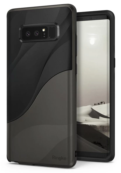 Ringke Wave Galaxy Note 8 ile Uyumlu KIlıf Metallic Chrome - 1