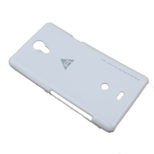 Xperia T LT30p ile Uyumlu Rock Slim Kauçuk Kılıf Beyaz - 2