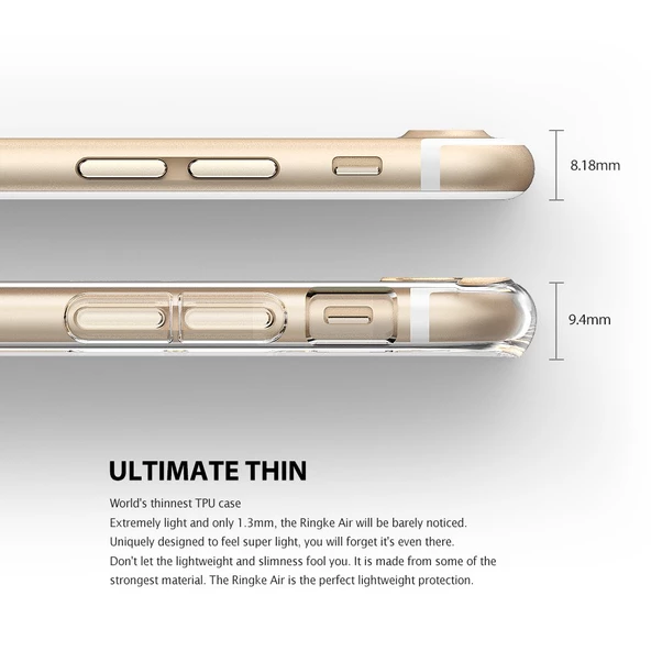 Ringke Air iPhone 7/8 Plus ile Uyumlu KIlıf Rose Gold - 3