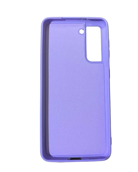 Galaxy S21 ile Uyumlu Cappy Silikon Kılıf Lila - 2