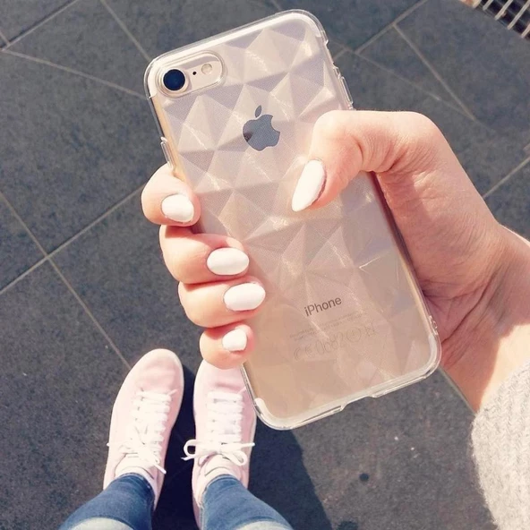 Ringke Air Prism 3D Elmas Yansıması iPhone 7/8 ile Uyumlu KIlıf Clear Ultra Hafif Esnek İnce Şeffaf Transparan - 2