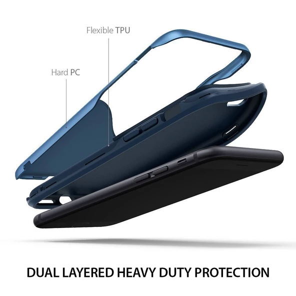 Ringke Wave iPhone 7/8 ile Uyumlu KIlıf Coastal Blue - Resim 4