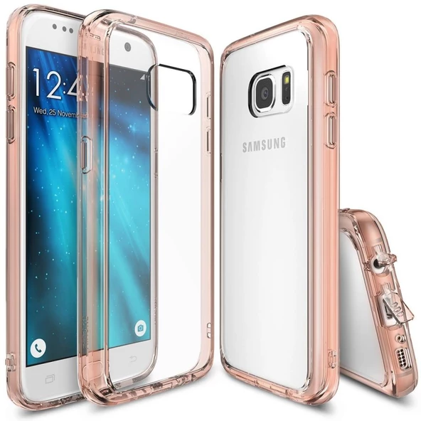 Ringke Fusion Galaxy S7 ile Uyumlu Kılıf Rose Gold ürün görseli