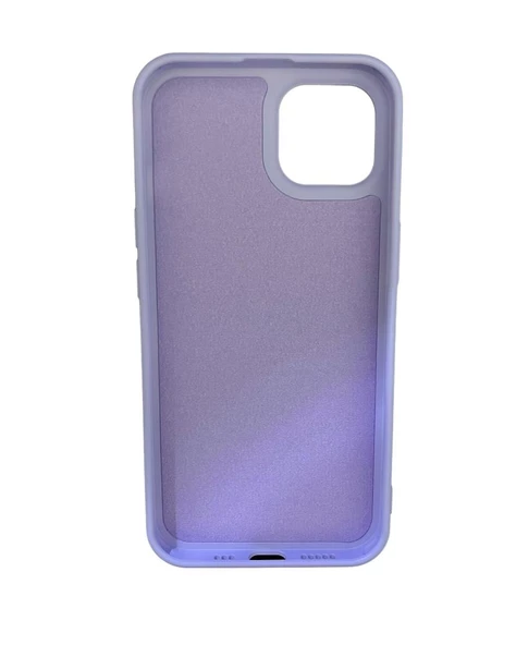 iPhone 13 Pro ile Uyumlu Cappy Silikon Kılıf Lila - 2