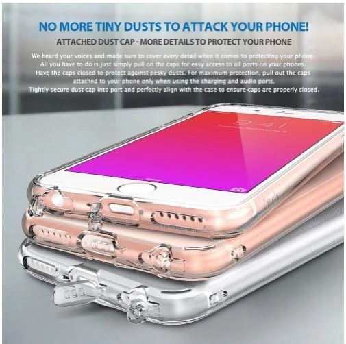 Ringke Air iPhone 6s Plus/ 6 Plus ile Uyumlu KIlıf Smoke Black - Resim 5