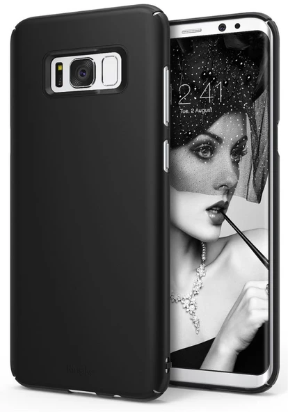 Ringke Slim Galaxy S8 Plus ile Uyumlu Kılıf SF Black - 1