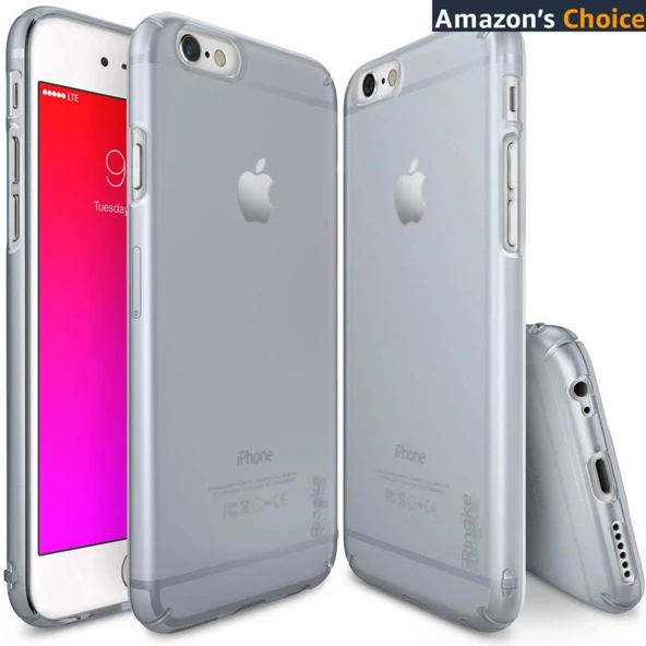 Ringke Slim Frost iPhone 6s Plus/ 6 Plus ile Uyumlu KIlıf Gray - 1