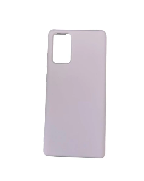 Galaxy Note 20 ile Uyumlu Cappy Silikon Kılıf Lila