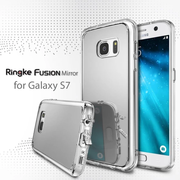 Ringke Mirror Fusion Galaxy S7 ile Uyumlu Aynalı Kılıf Royal Gold - 2