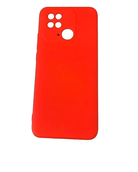 Redmi 10 C ile Uyumlu Cappy Silikon Kılıf Kırmızı - 1
