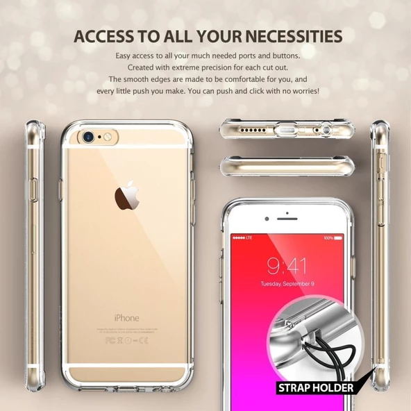 Ringke Fusion iPhone 6s Plus/ 6 Plus ile Uyumlu KIlıf Crystal View TPU Bumper Extra Darbe Emici - 2