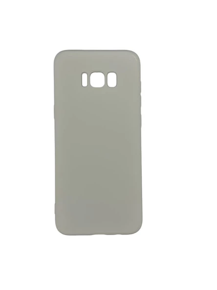 Galaxy S8 Plus ile Uyumlu Cappy Silikon Kılıf Gri ürün görseli