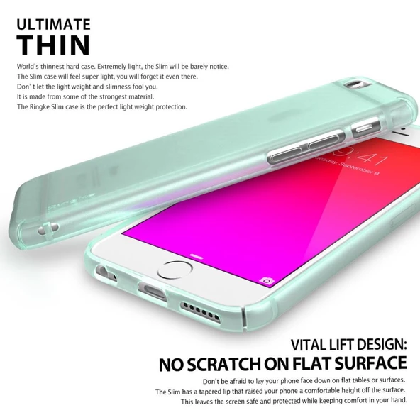 Ringke Slim Frost iPhone 6s/ 6 ile Uyumlu KIlıf Pink - 3