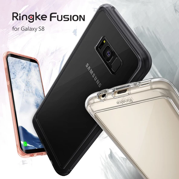 Ringke Fusion Galaxy S8 ile Uyumlu Kılıf Smoke Black - Resim 2