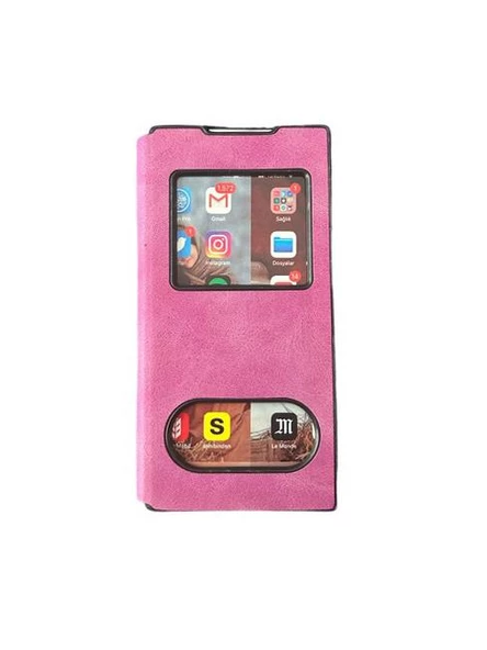 Galaxy Note 10 ile Uyumlu Premium Kapaklı Kılıf Mor ürün görseli