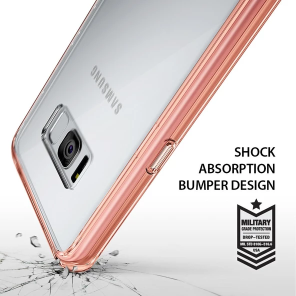 Ringke Fusion Galaxy S8 Plus ile Uyumlu Kılıf Crystal Clear - 4