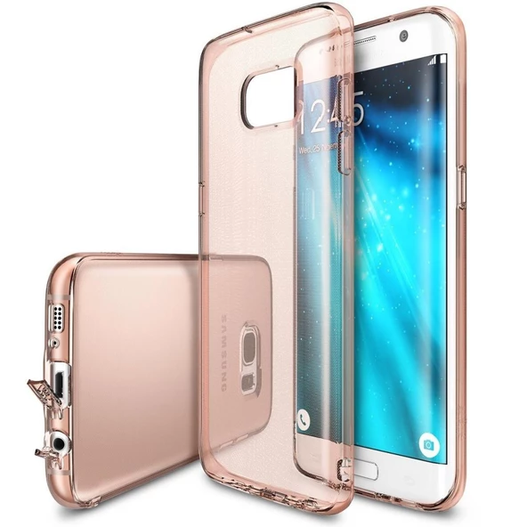 Ringke Air Galaxy S7 Edge ile Uyumlu Kılıf Rose Gold