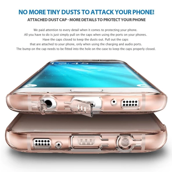 Ringke Air Galaxy S7 Edge ile Uyumlu Kılıf Rose Gold - 2