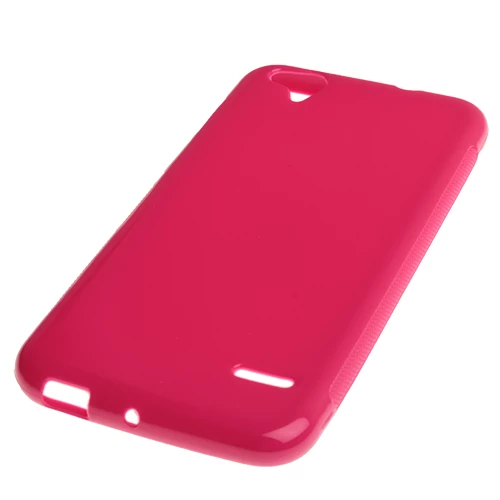 T60 ile Uyumlu Kılıf Parlak Silikon Koyu Pembe - 1