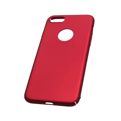 iPhone 7 ile Uyumlu Rubber Kılıf Kırmızı - 1