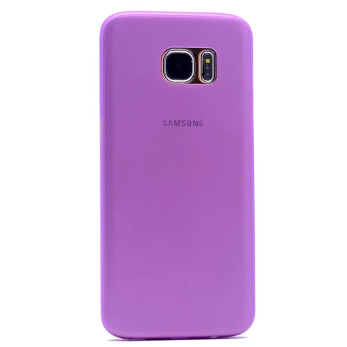 Galaxy S7 Edge ile Uyumlu Slim Cover Mor - 1
