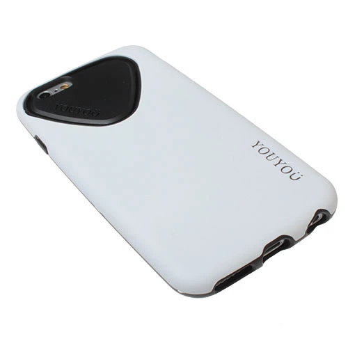 iPhone 6 ile Uyumlu Kılıf Silikonlu Ultra Koruma Beyaz - 3