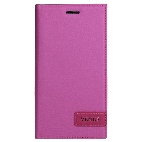 Venus 5V ile Uyumlu Kılıf Yan Model Safir Serisi Pembe - 1