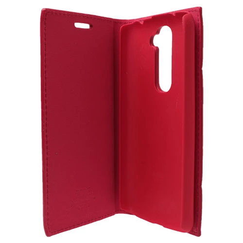 G2 Mini D610 ile Uyumlu Magnum Serisi Yan Model Kapaklı Kılıf Kırmızı - 3