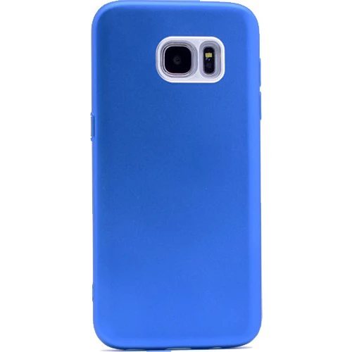 Galaxy S7 Edge ile Uyumlu Slim Cover Koyu Mavi - 1