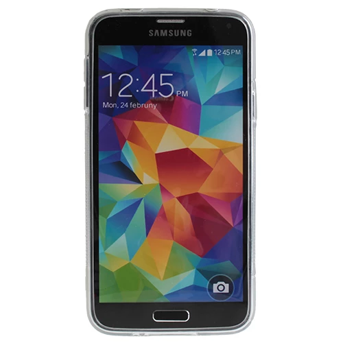 Galaxy S5 G900 ile Uyumlu S Desenli Silikon Kılıf Beyaz - 2