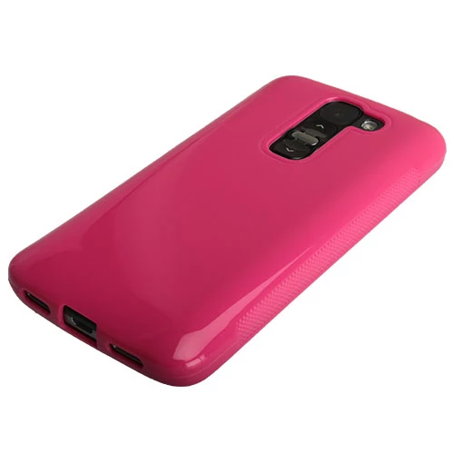 G2 Mini ile Uyumlu Kılıf Silikon Parlak Pembe - 1